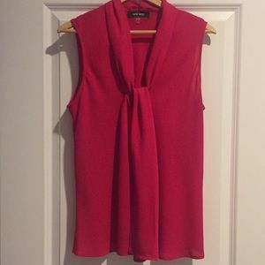 Fuchsia Nine West Sleeveless Dress Top